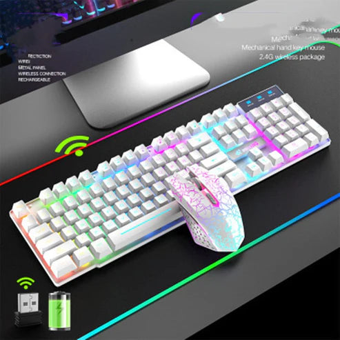 Wireless Charging Keyboard And Mouse Set