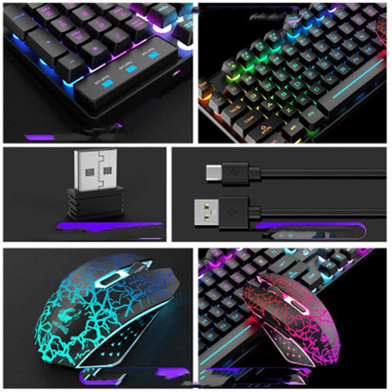 Wireless Charging Keyboard And Mouse Set