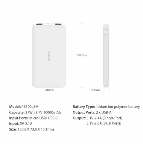 Redmi Power Bank (10000 MAH)